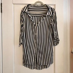 Alice and Olivia striped button down never worn
